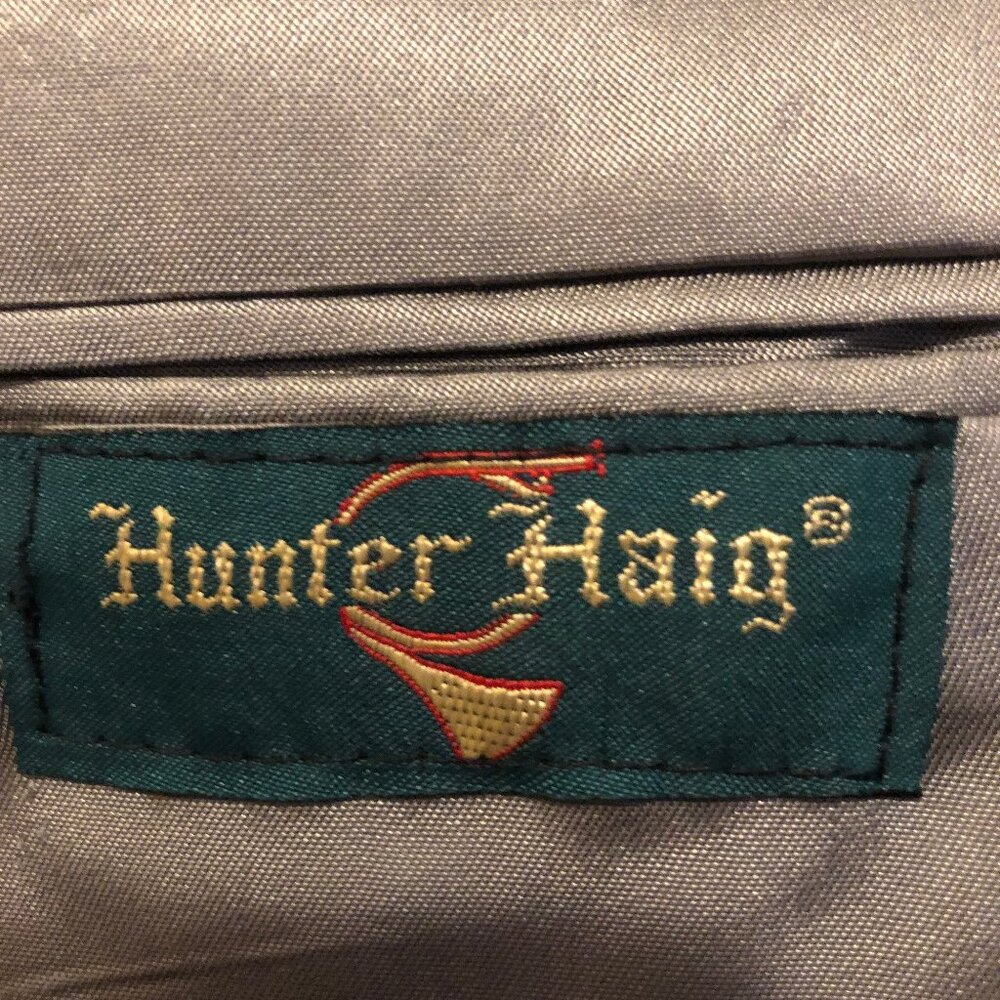 Vintage Hunter Haig Gray Wool Blazer — Union Made in USA | Quiet Luxury Classic - Picture 10 of 11